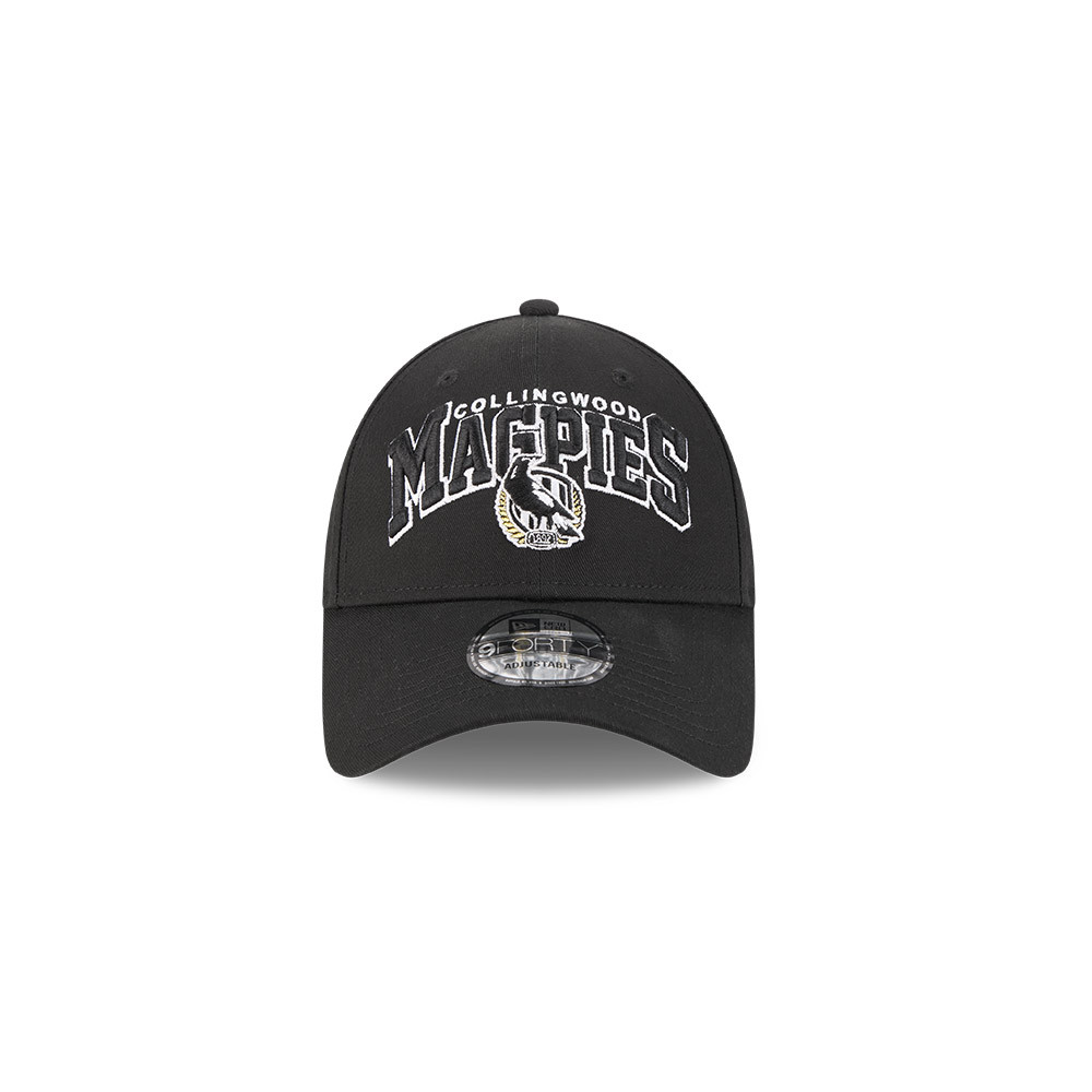 Collingwood New Era 9FORTY Youth Logo Arch Cap