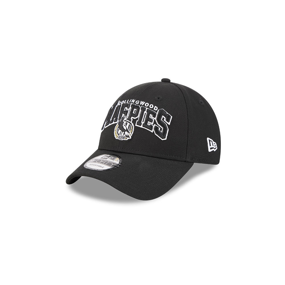 Collingwood New Era 9FORTY Youth Logo Arch Cap