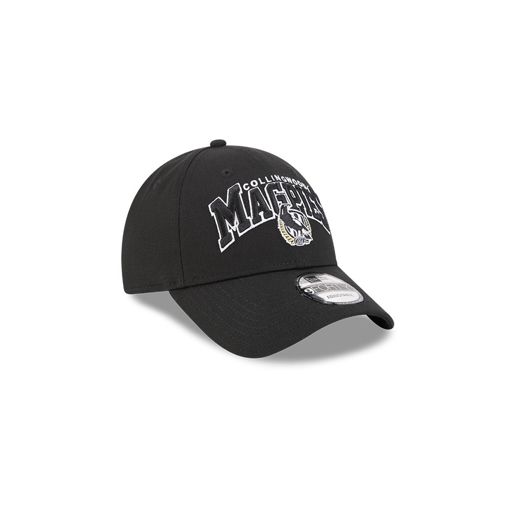 Collingwood New Era 9FORTY Youth Logo Arch Cap