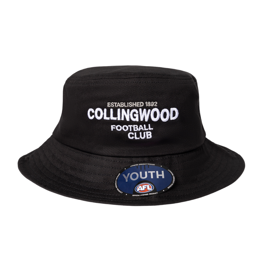 Collingwood Youth Graphic Bucket Hat | Official Collingwood FC Merchandise