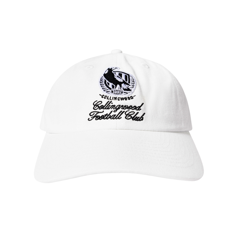 Collingwood White Crest Dad Cap | Official Collingwood FC Merchandise