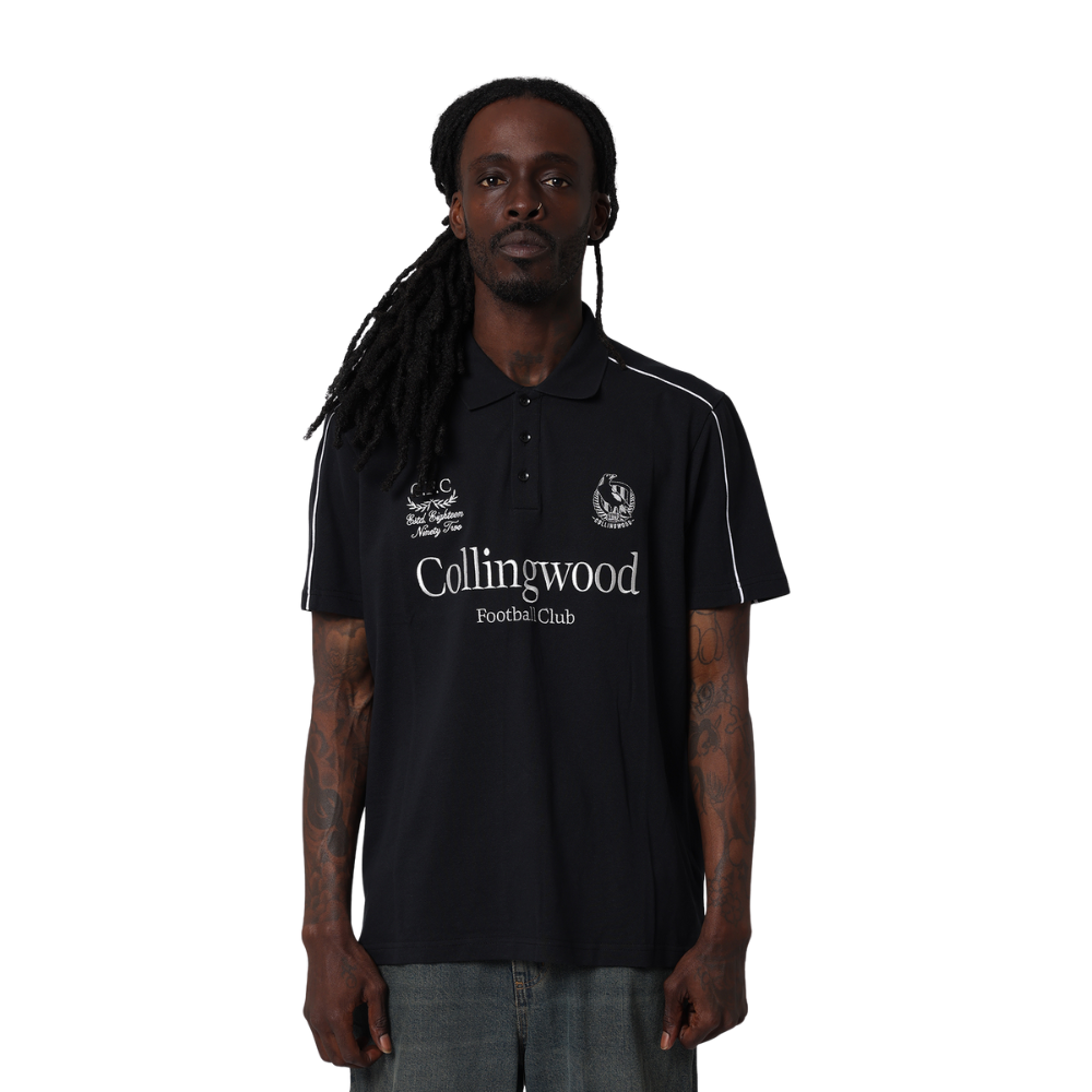 Collingwood Mens Multi Logo Polo | Official Collingwood FC Merchandise