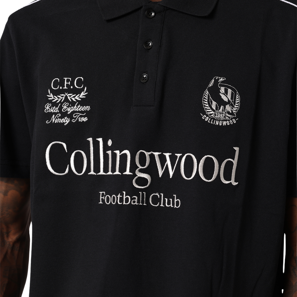 Collingwood Mens Multi Logo Polo | Official Collingwood FC Merchandise