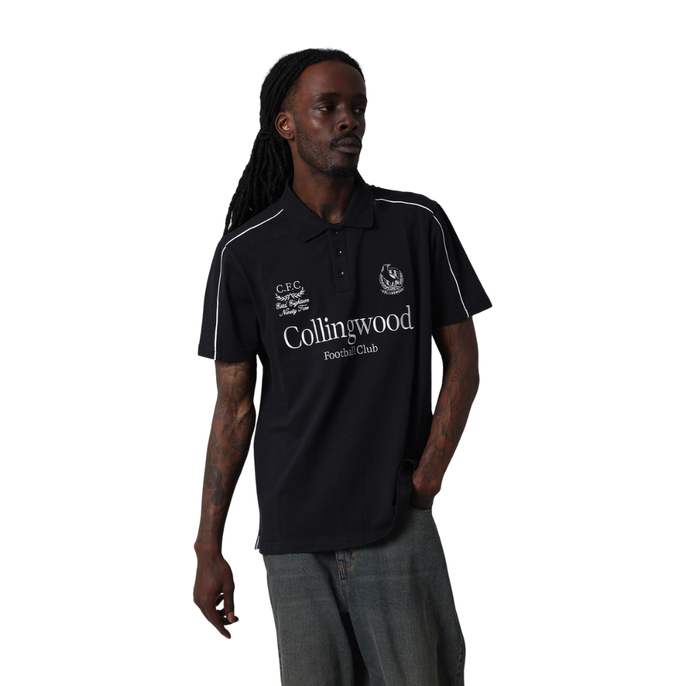 Collingwood Mens Multi Logo Polo | Official Collingwood FC Merchandise