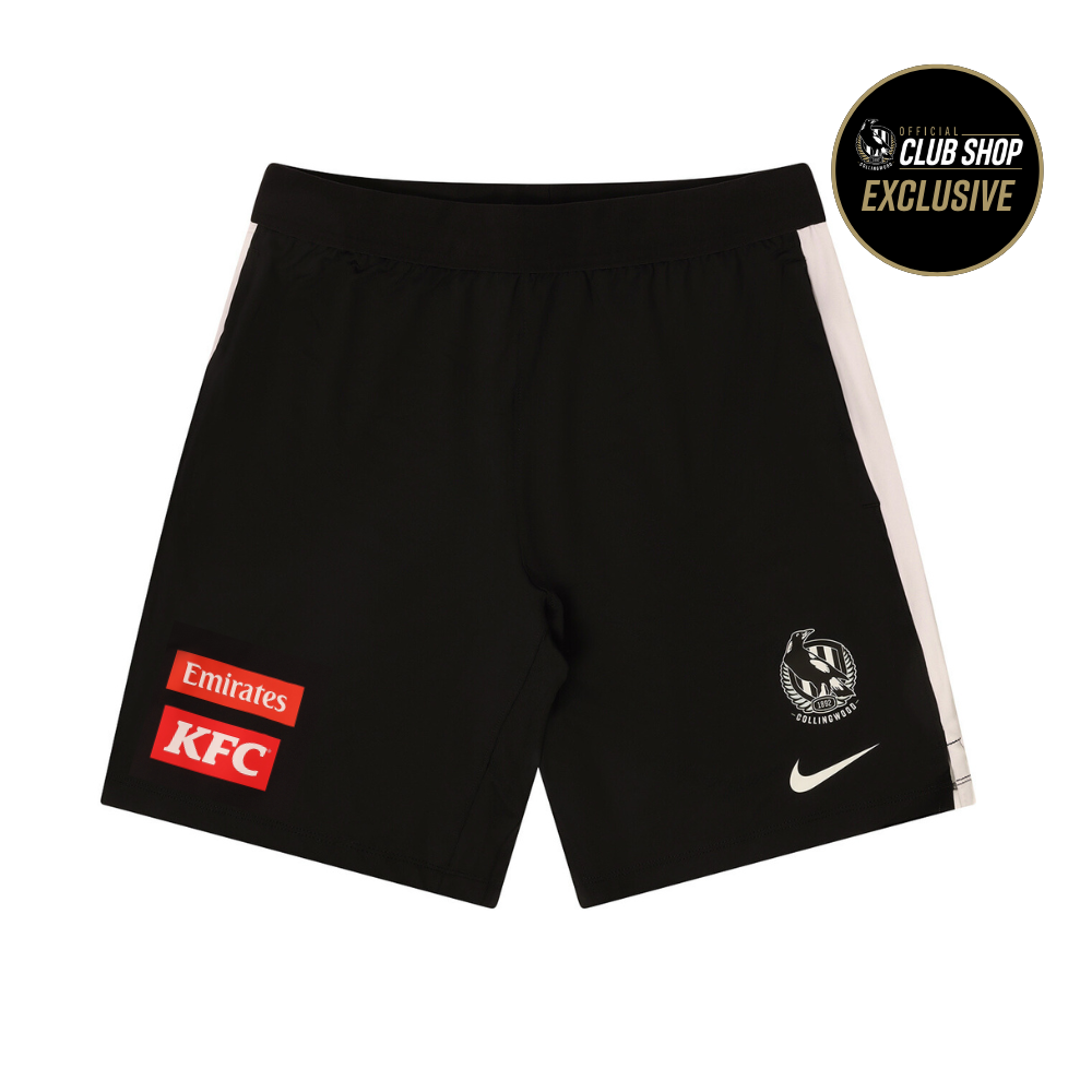 Collingwood 2026 Nike Mens Training Shorts with Pockets | Official Collingwood FC Merchandise