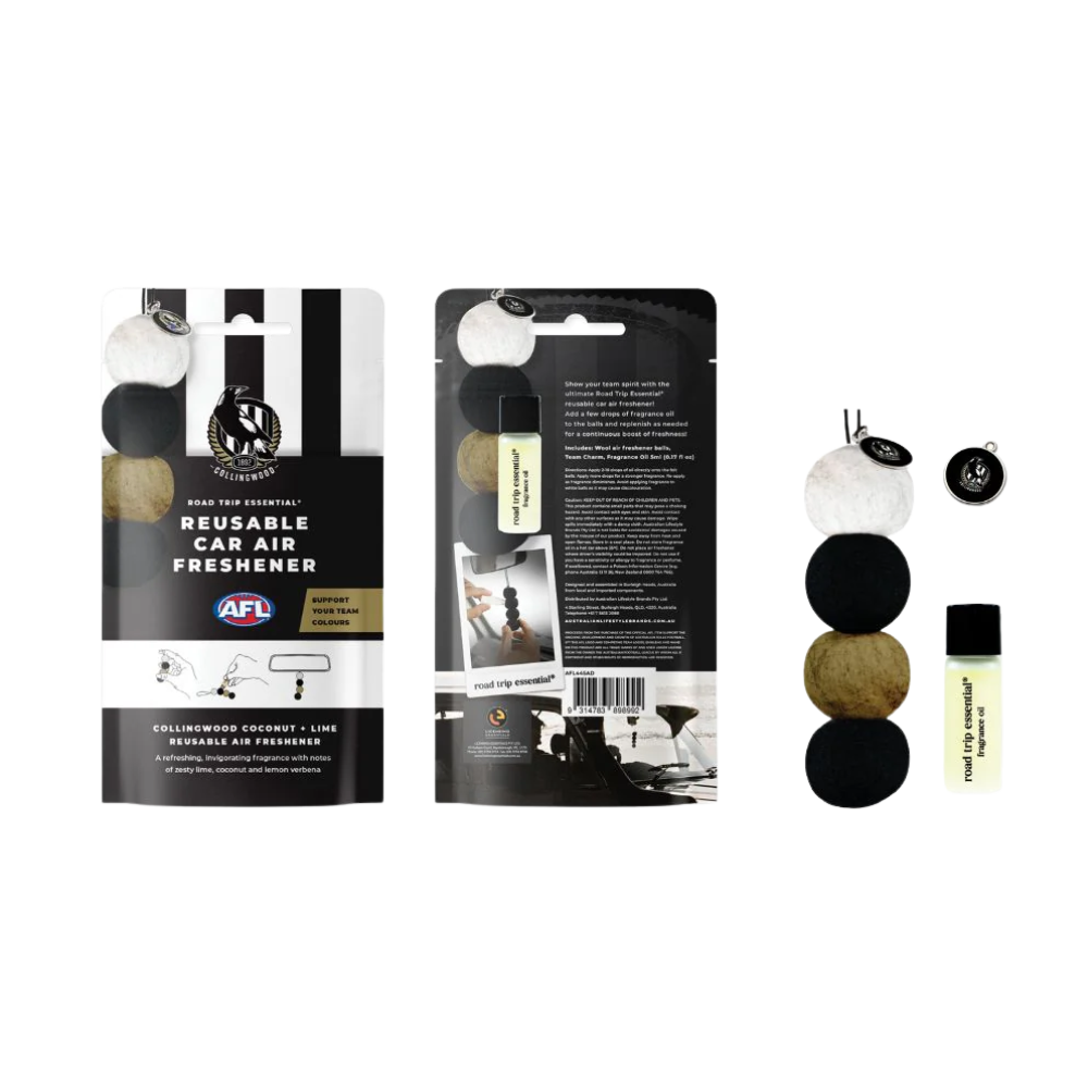 Collingwood Reusable Car Air Freshener | Official Collingwood FC Merchandise