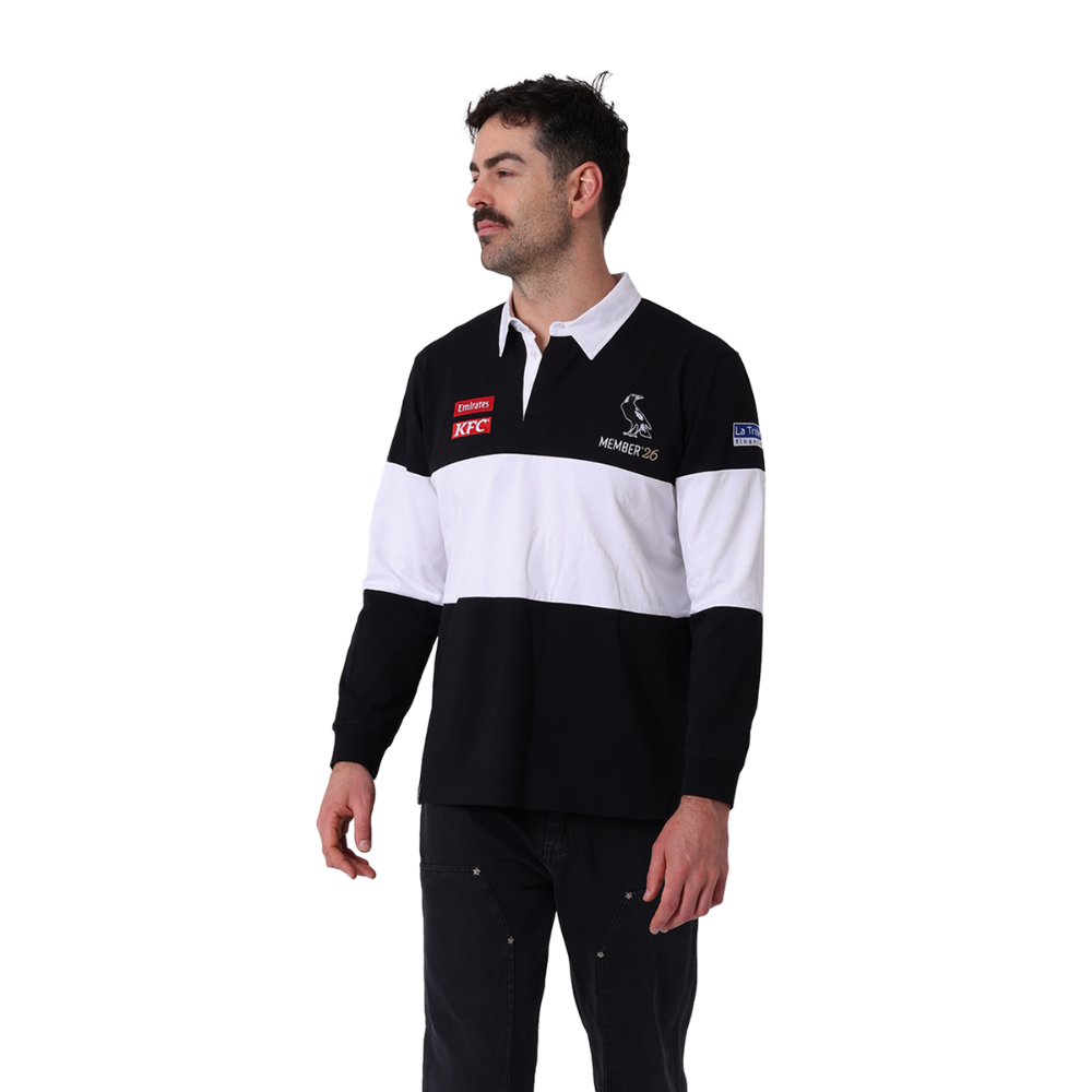 Collingwood 2026 Adults Member Rugby Polo | Official Collingwood FC Merchandise