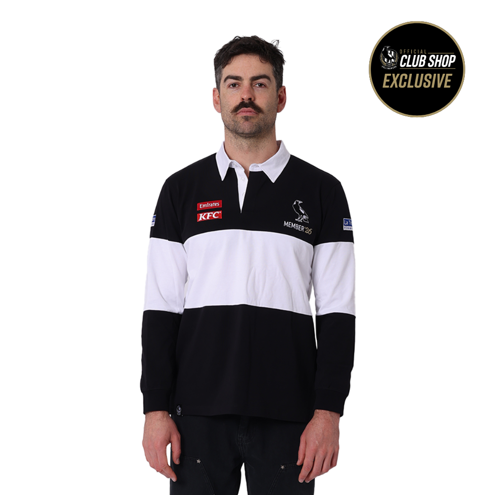 Collingwood 2026 Adults Member Rugby Polo | Official Collingwood FC Merchandise