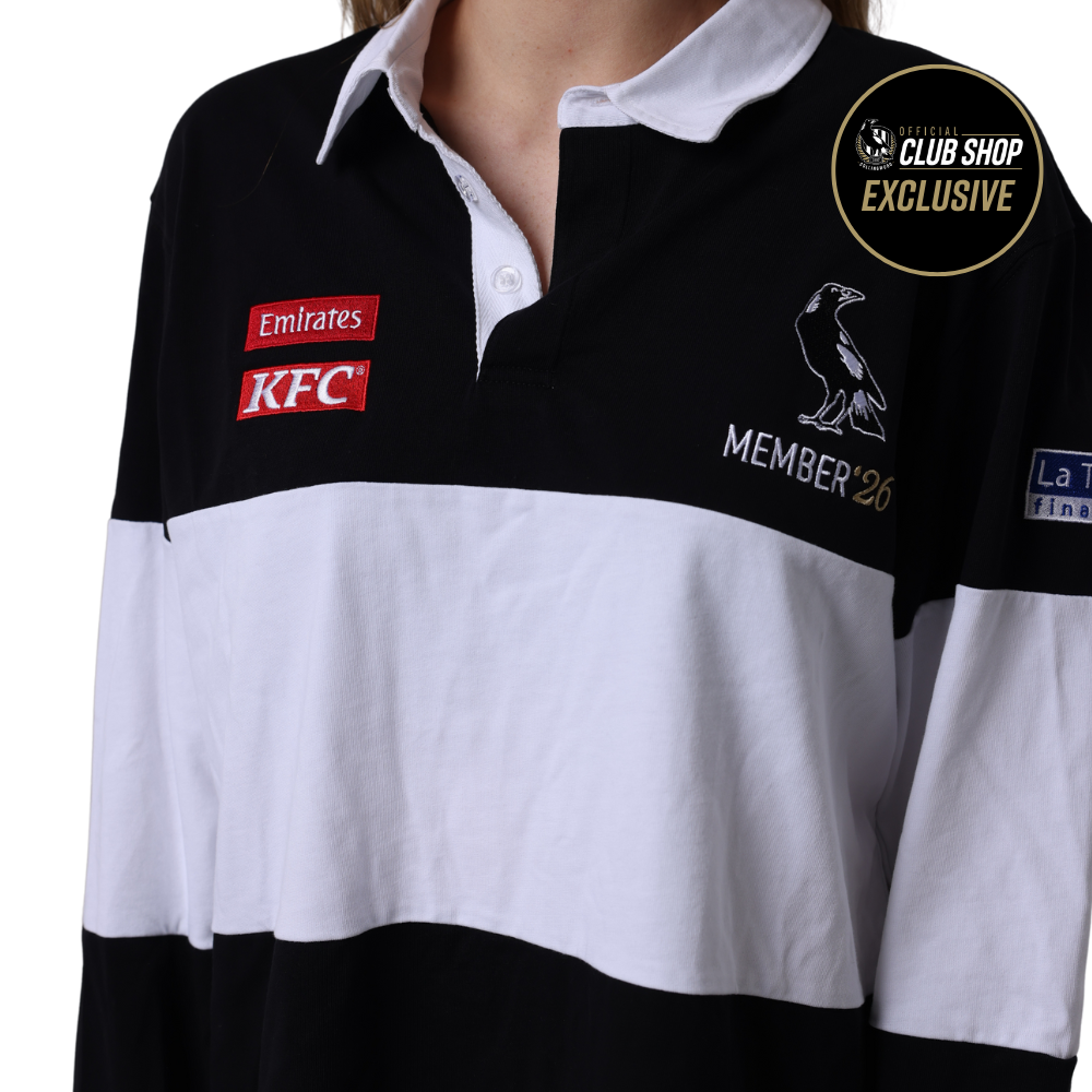 Collingwood 2026 Adults Member Rugby Polo | Official Collingwood FC Merchandise