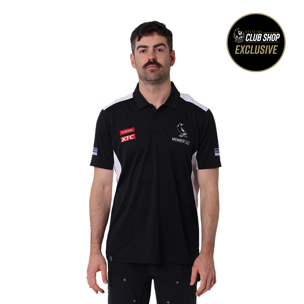 Collingwood 2026 Mens Member Polo | Official Collingwood FC Merchandise