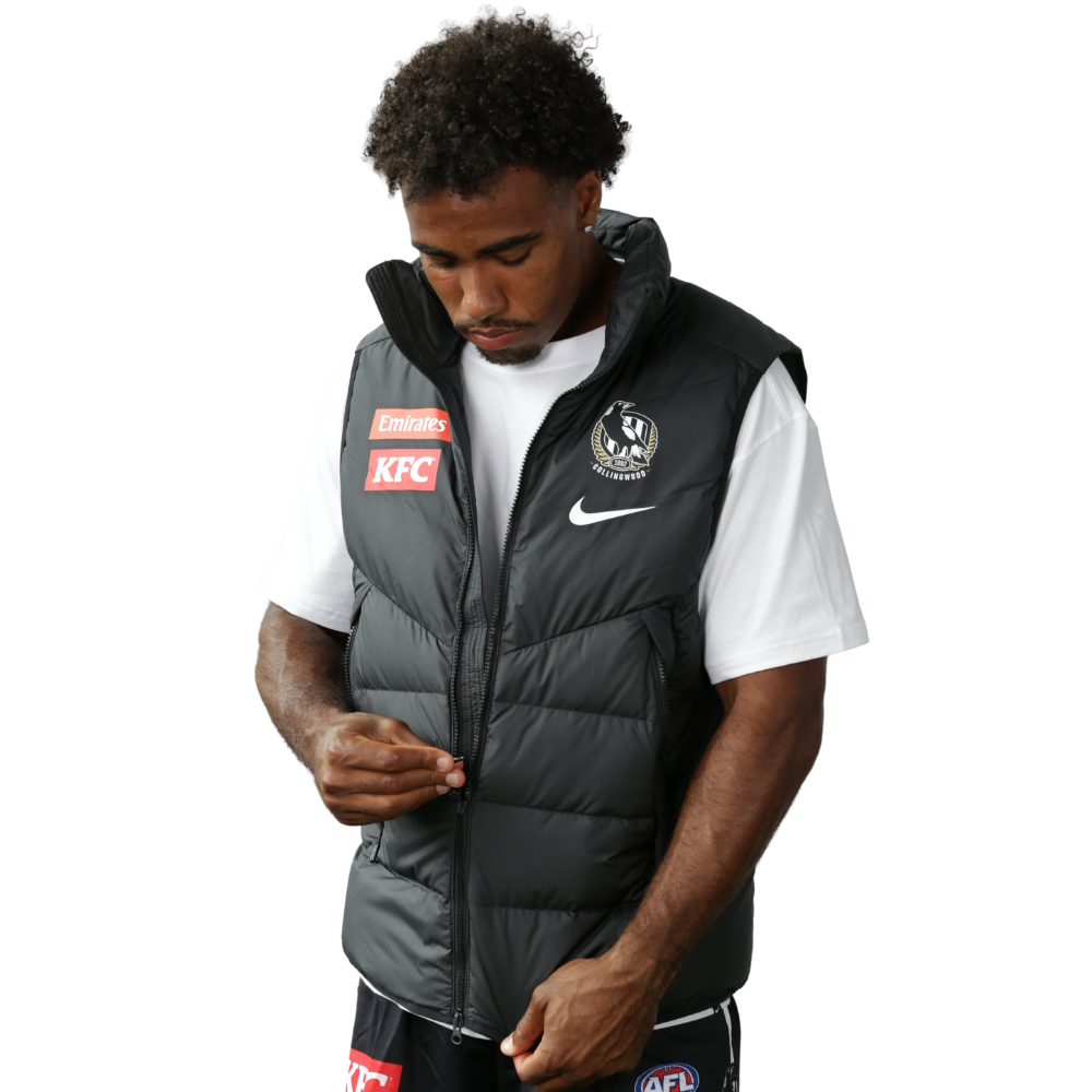 Collingwood 2026 Nike Mens Sideline Vest | Official Collingwood FC Merchandise