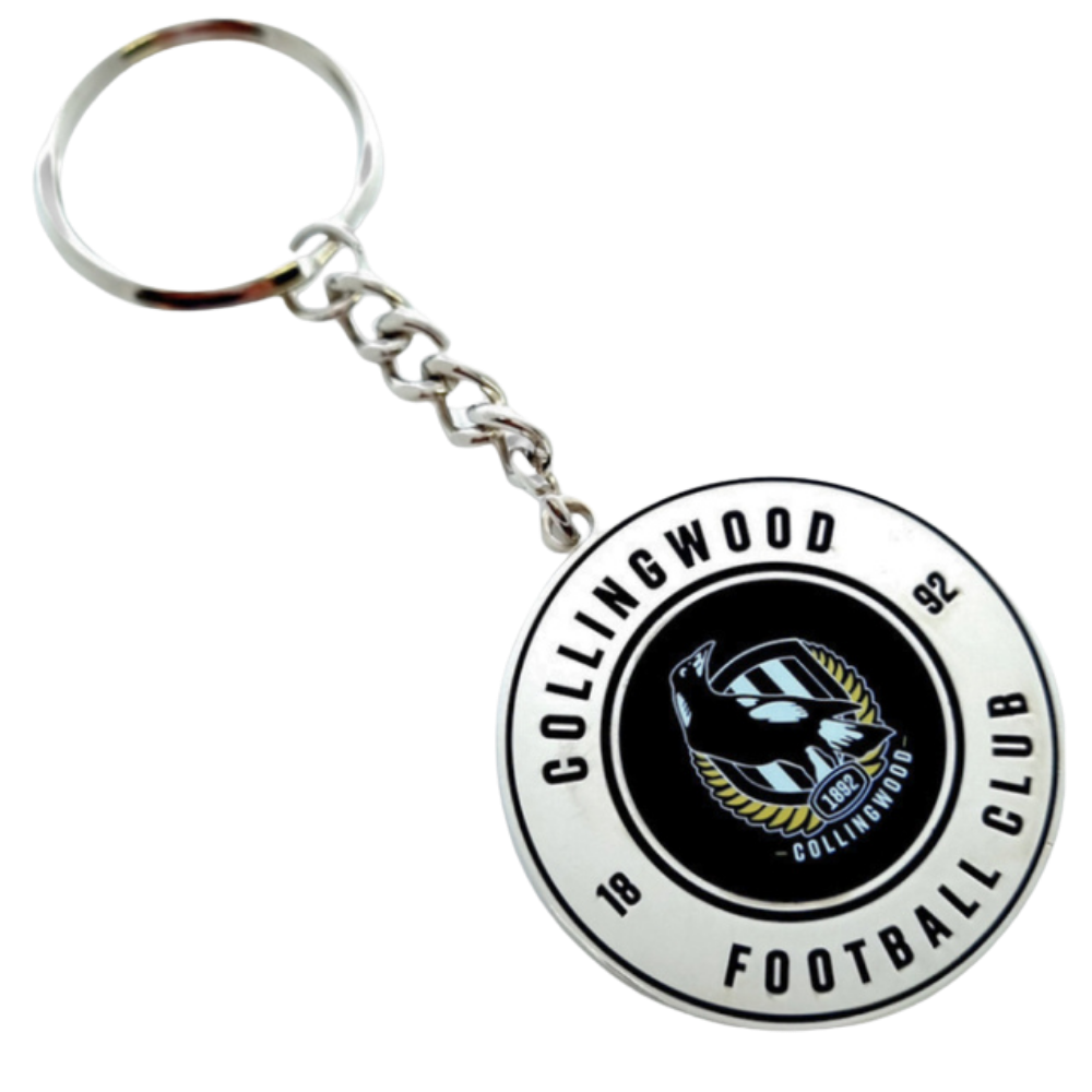 Collingwood Round Logo Keyring