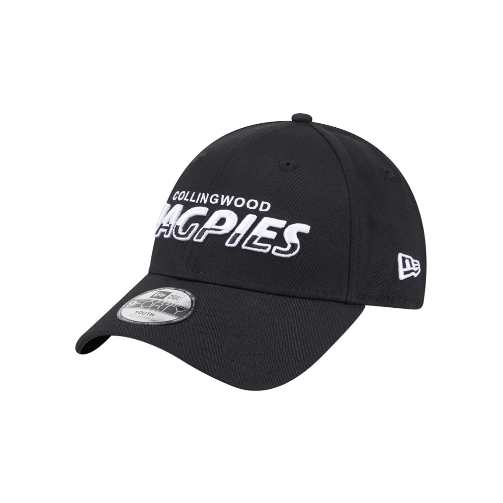 Collingwood New Era 9FORTY Youth Split Script Cap