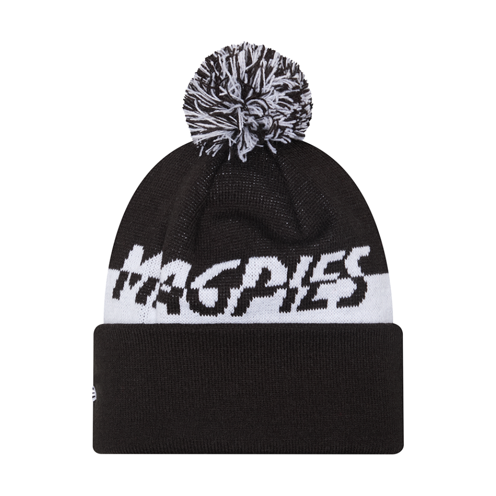 Collingwood New Era Split Script KNIT Beanie | Official Collingwood FC Merchandise