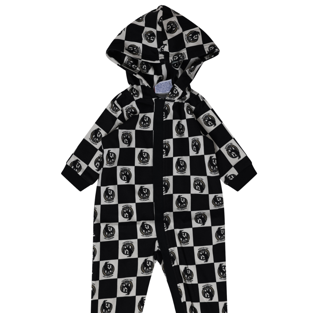 Collingwood Infant Fleece Romper | Official Collingwood FC Merchandise