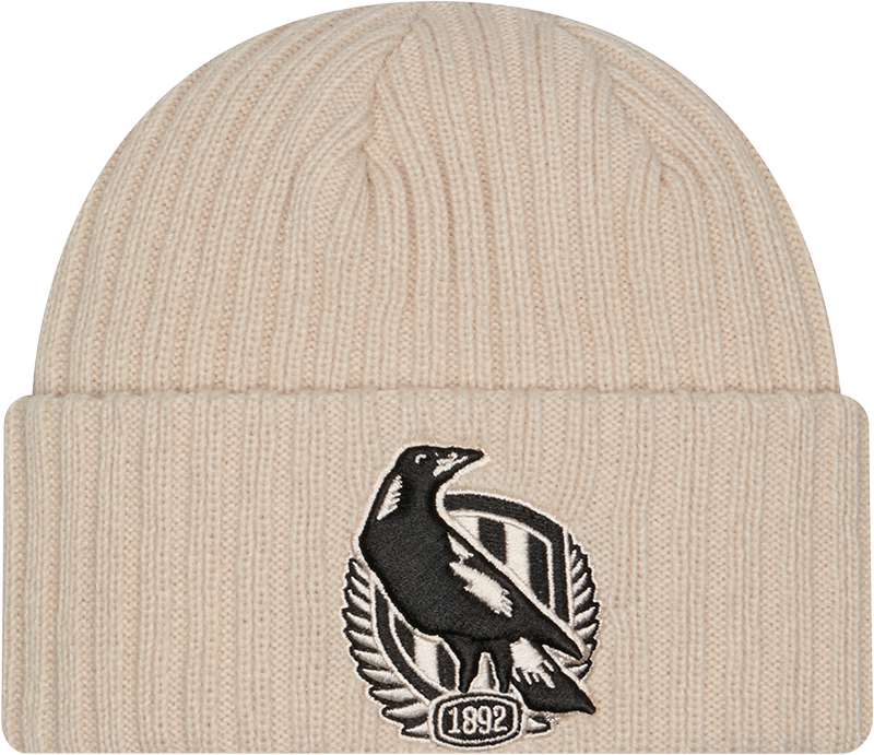 Collingwood New Era Stone Black KNIT Beanie