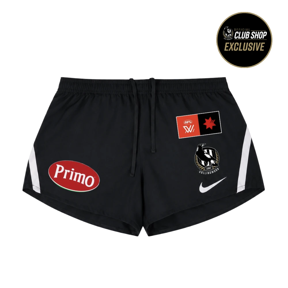 Collingwood 2026 Nike AFLW Womens Running Shorts