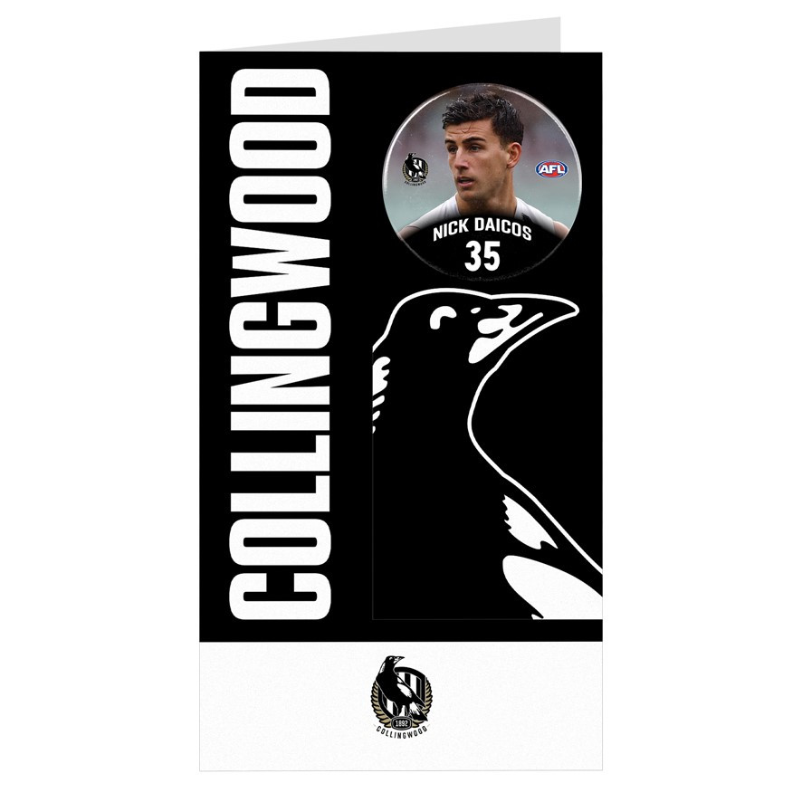 Collingwood Nick Daicos Greeting Card