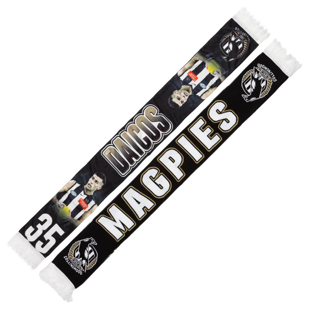 Collingwood Nick Daicos Scarf | Official Collingwood FC Merchandise