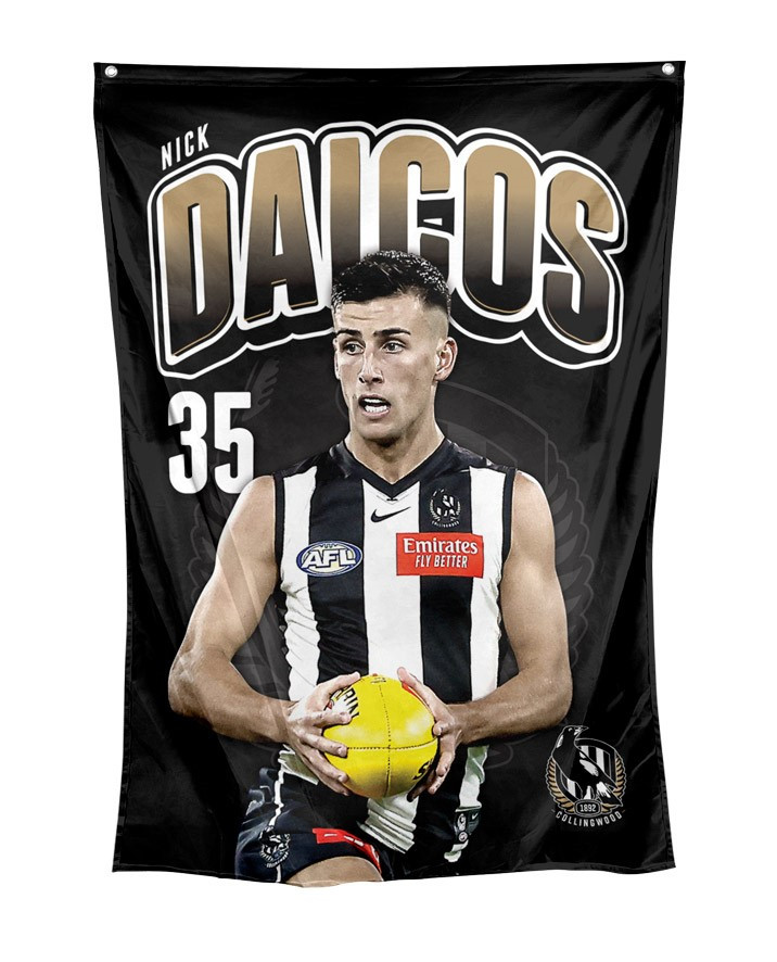 Collingwood Nick Daicos Wall Flag