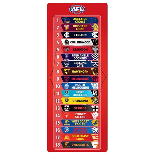 AFL Magnetic Footy Ladder | Official Collingwood FC Merchandise