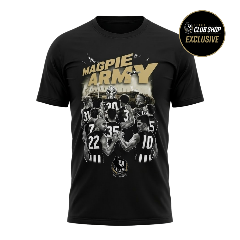 Collingwood Magpie Army Adults Tee | Official Collingwood FC Merchandise