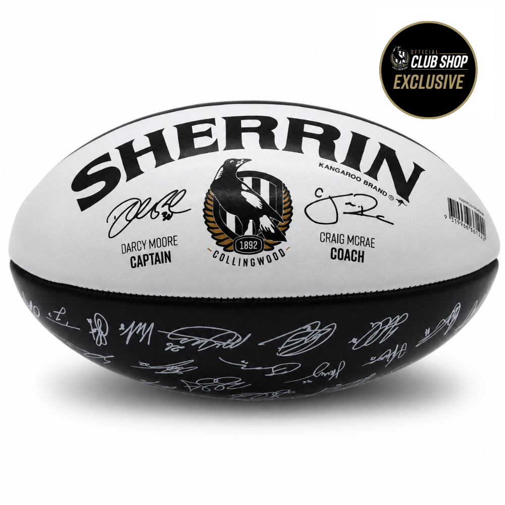Collingwood 2026 Sherrin Signature PVC Size 5 Football