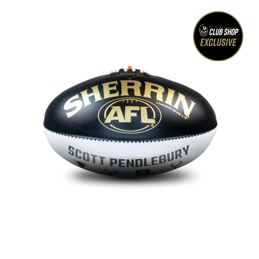 Collingwood Scott Pendlebury Special Edition Size 5 Leather Football | Official Collingwood FC Merchandise