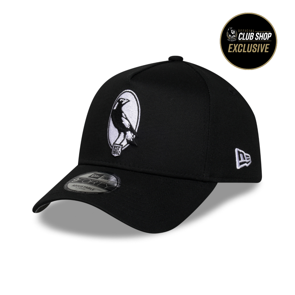 Collingwood 2026 New Era 9FORTY A-Frame Retro Round Cap