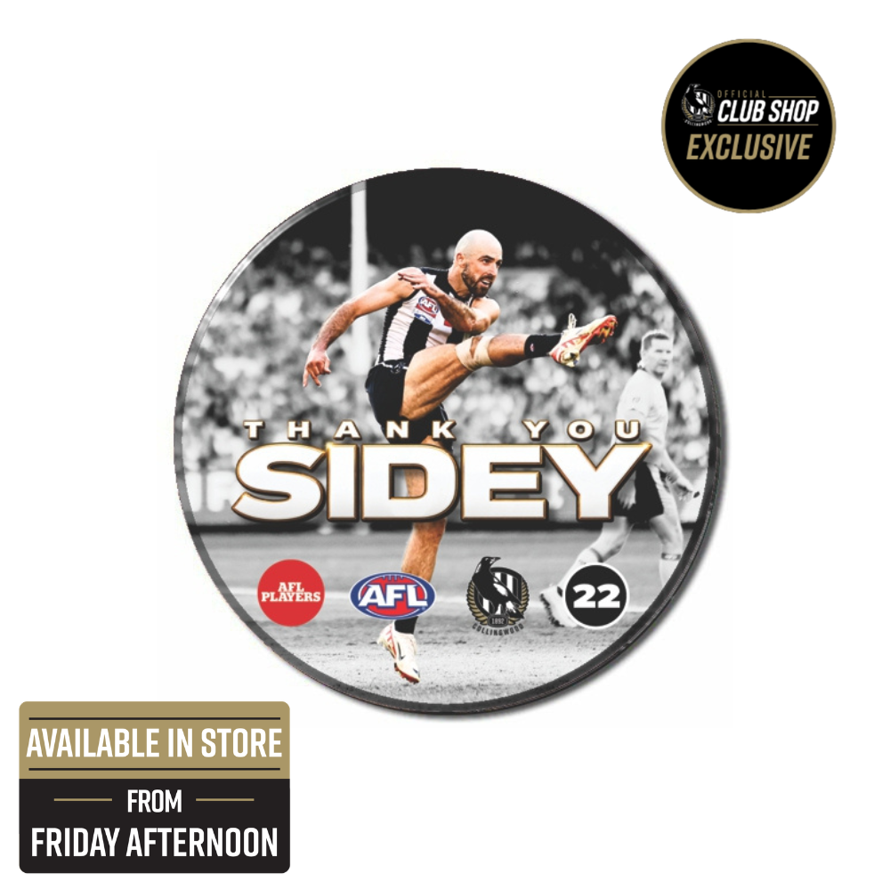 Collingwood 2026 Thank You Sidey Badge