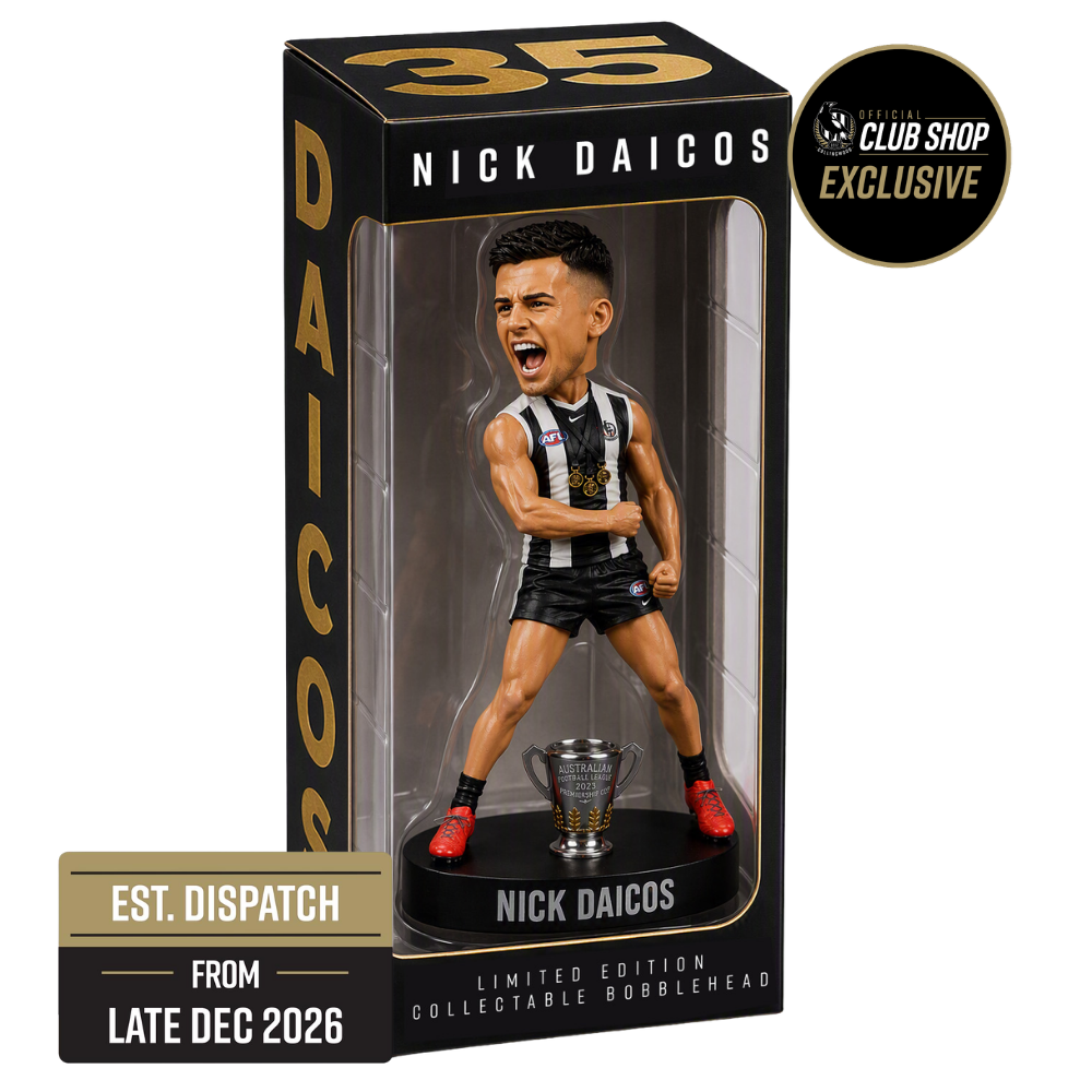 (PRE ORDER) Collingwood Nick Daicos 2026 Brownlow Bobblehead