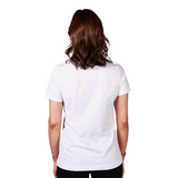 Collingwood 2025 Nike Womens White Graphic Tee | Official Collingwood FC Merchandise