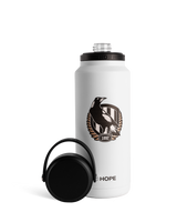Collingwood x Hope Performance 1 Litre White Drink Bottle | Official Collingwood FC Merchandise