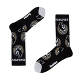 Collingwood Foot-ies Mascot Sneaker 2 Pack Socks M/L - Black Socks View