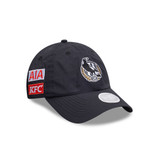 Collingwood 2025 New Era AFLW W9FORTY Open Back Cap - Right SIde