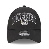 Collingwood New Era 9FORTY Youth Logo Arch Cap