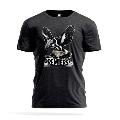 Collingwood 2023 Mark Knight AFL premiership short sleeve t-shirt