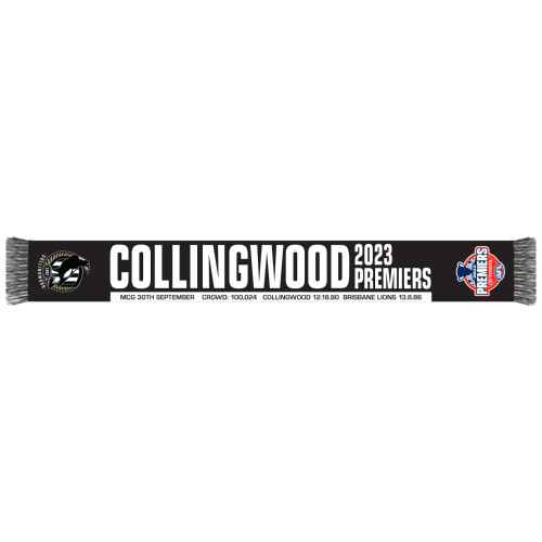 Collingwood 2023 Premiers Scarf