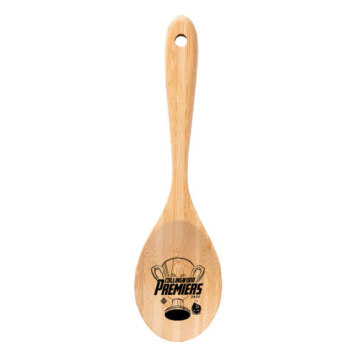 Collingwood 2023 Premiers Baccarat Bamboo Salad Spoon 26cm