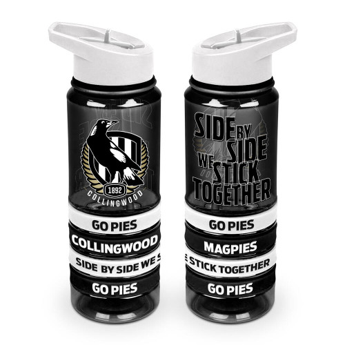 Collingwood Drink Bottle with Bands