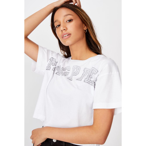Collingwood Cotton:On Womens Chopped Graphic Tee