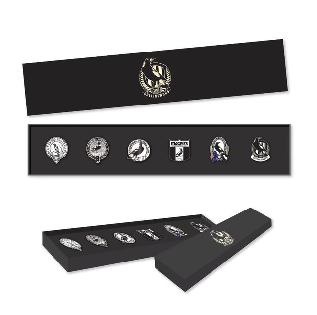 Collingwood Logo Pin Set | Official Collingwood FC Merchandise