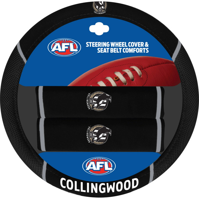 Collingwood Steering Wheel Cover and Seat Belt Comforts Combo Collingwood Steering Wheel Cover and Seat Belt Comforts Combo