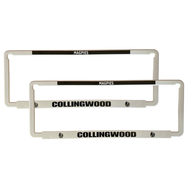 Collingwood Number Plate Frame | Official Collingwood FC Merchandise