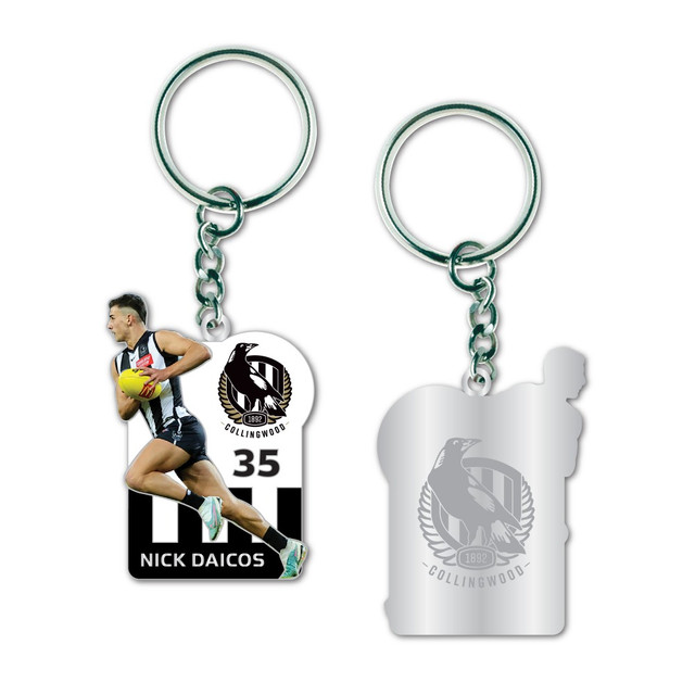 Collingwood Magpies Nick Daicos Keyring | Official Collingwood FC Merchandise