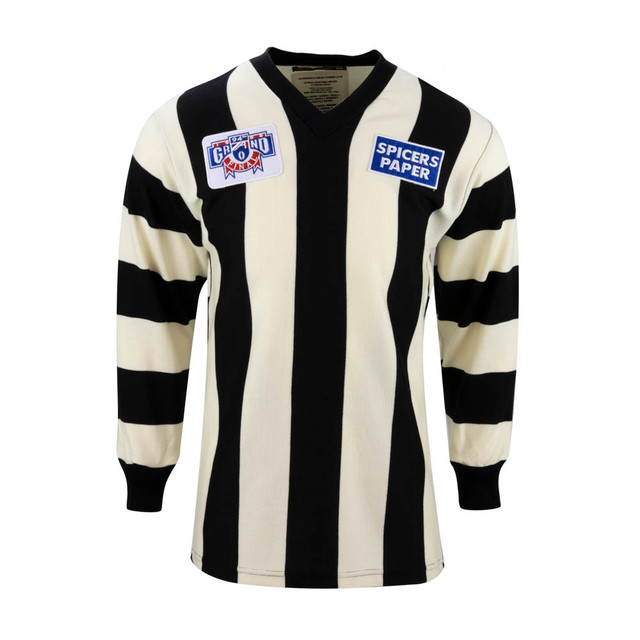 Collingwood Mens Wool Long Sleeve Guernsey - Spicers GF 1990 Collingwood Mens Wool Long Sleeve Guernsey - Spicers GF 1990