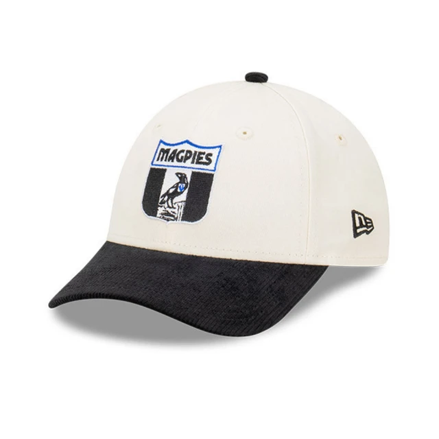 Collingwood 2024 New Era Youths Retro 2-Tone Cord 9Forty CS Cap | Official Collingwood FC Merchandise