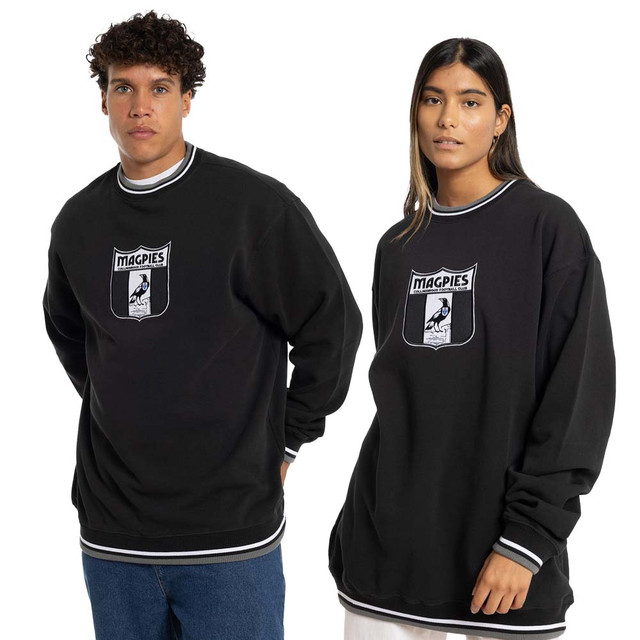 Collingwood Mitchell & Ness Logo Team Applique Crew Collingwood Mitchell & Ness Logo Team Applique Crew