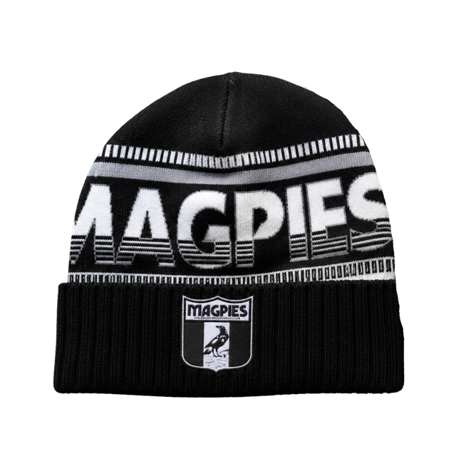 Collingwood Merino Wool Retro Beanie | Official Collingwood FC Merchandise