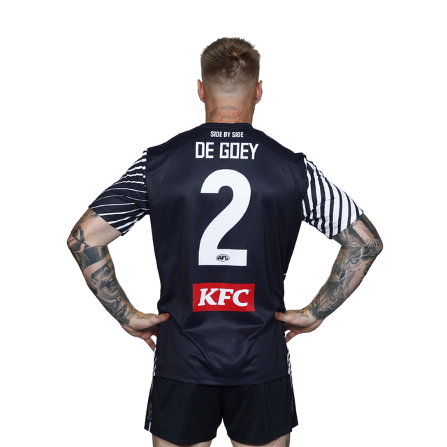 Collingwood Official Heat Press Name - Black/White